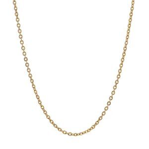 Yellow Gold Cable Chain Necklace 15 1/4" - 10k
